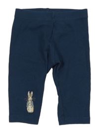 Tmavomodré žebrované legíny s králíkem - Peter Rabbit M&S