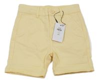 Nové - Žluté plátěné chino kraťasy Primark