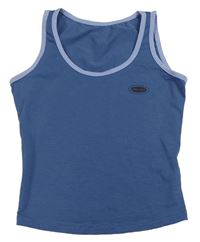 Tmavomodrý crop top 