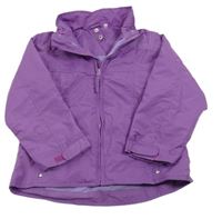 Fialová šusťáková jarní bunda 