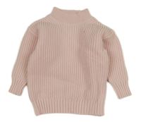 Světlerůžový svetr 