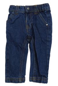 Tmavomodré skinny rifle 