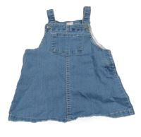 Modré riflové laclové šaty H&M