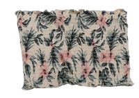 Světlerůžový květovaný bandeau top se zabičkováním New Look