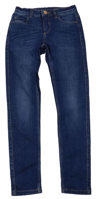 Tmavomodré skinny rifle C&A