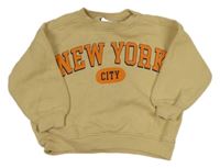 Béžová mikina s nápisem zn. Zara