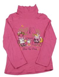 Růžový rolák s dívkou a zvířátky C&A