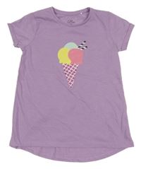 Lila tričko se zmrzlinami Topolino