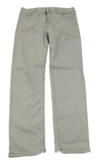 Světlešedé slim fit rifle H&M