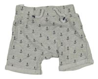 Světlešedé teplákové kraťasy s kotvami C&A