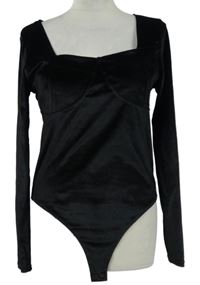 Dámské černé sametové body Primark