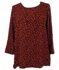 Dámská červeno-černá srdíčkovaná halenka Street One