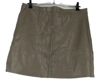 Dámská písková koženková sukně New Look 