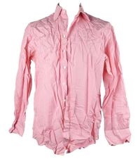 Pánská růžová proužkovaná košile Pink vel. 17,5