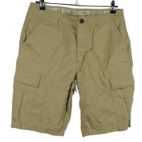 Pánské béžové plátěné kraťasy s kapsami M&S vel. 34