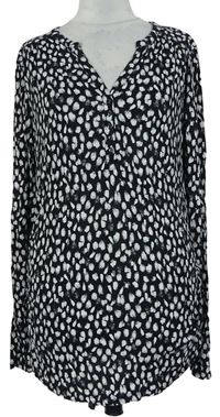 Dámské černo-bílá vzorovaná těhotenská halenka H&M