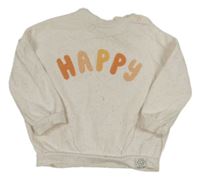 Bílo-oranžová melírovaná mikina s nápisem zn. George