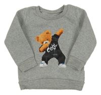 Šedá mikina s medvědem Shein