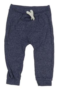 Tmavomodré melírované lehké tepláky F&F