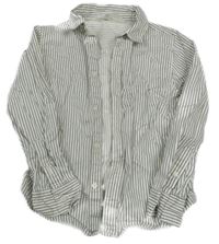 Bílo-černá pruhovaná košile H&M