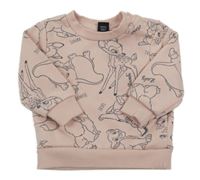 Světlerůžová mikina s pohádkovými zvířátky Primark