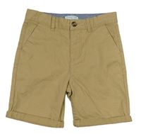 Béžové plátěné chino kraťasy Primark