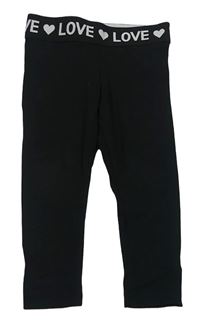 Černé legíny s nápisem Primark
