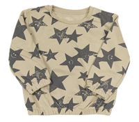 Béžová mikina s hvězdami Primark