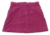 Fuchsiová manšestrová sukně John Lewis