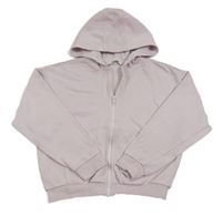 Světlerůžová propínací mikina s kapucí George