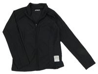 Černá žíhaná sportovní propínací mikina Next