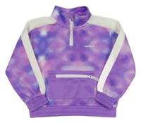 Fialová batikovaná sportovní mikina Bekkin