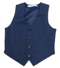 Tmavomodrá společenská vesta M&S