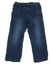 Tmavomodré rifle s kapsami Vertbaudet