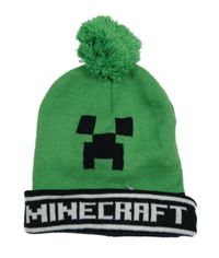 Zelená čepice s bambulí - Minecraft