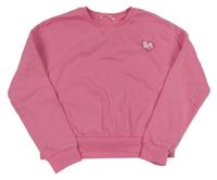 Růžová mikina s číslem a srdíčkem M&S