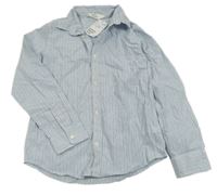 Nové - Bílo-modro-černá pruhovaná košile H&M