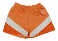 Oranžovo-bílé sportovní kraťasy River Island