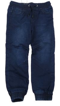 Tmavomodré jogger cuff rifle Denim Co.