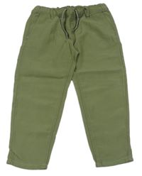 Khaki plátěné kalhoty Name it