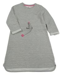 Šedé melírované teplákové šaty s páskem zn. Pepperts