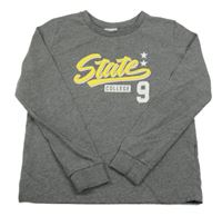 Šedá melírovaná mikina s nápisem LC Waikiki