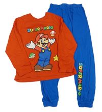 Červeno-kobaltově modré pyžamo s Máriem Primark