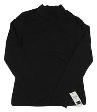 Nové - Černé triko s rolákem Dunnes