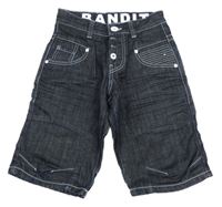 Tmavomodré riflové kraťasy s nápisem Hound Jeans 