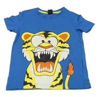 Modré tričko s tygrem Kiki&Koko