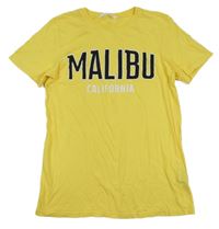 Žluté tričko s nápisem H&M