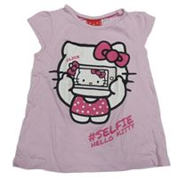 Světlerůžové tričko s Kitty Sanrio
