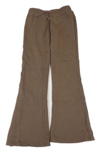 Hnědé flare tepláky H&M