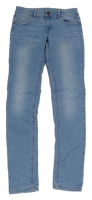 Světlemodré skinny teplákové rifle C&A